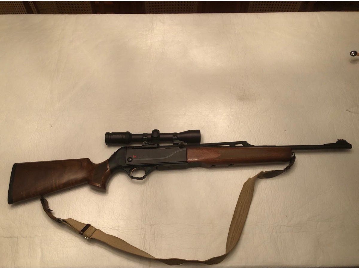 Rifle semiautomático H&K, 9,3x62 y visor Kahles