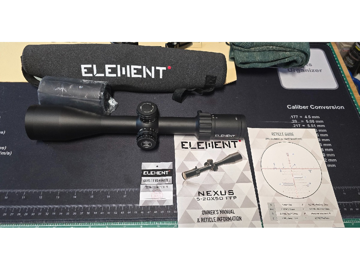 Visor Element Nexus 5-20x 50 FFP MRAD APR-2D