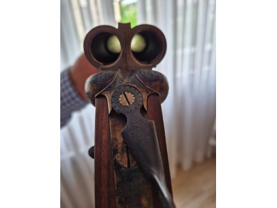 2 Escopetas paralelas Aya PR calibre 12. Expulsoras