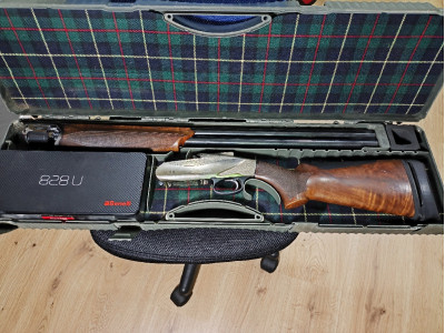 Benelli 828 U Silver