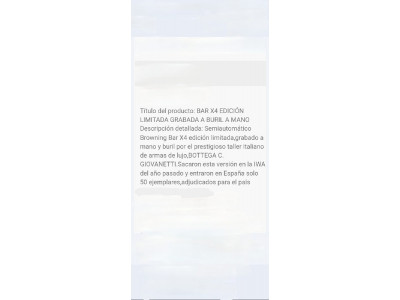Brownig 4X edición limitada,con grabado.