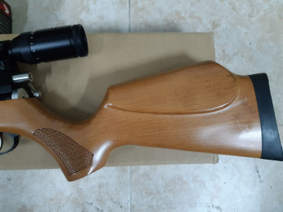 CARABINA AIRE COMPRIMIDO PCP Cal. 5,5 CON VISOR