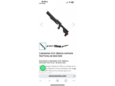 CARABINA PCP ZBROIA SAPSAN TACTICAL M 550/300