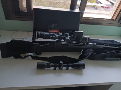 Conjunto Rifle , visor termico y visor diurno
