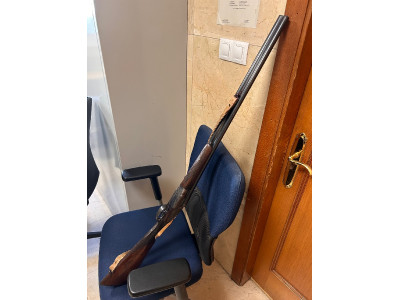 Escopeta paralela en buen uso