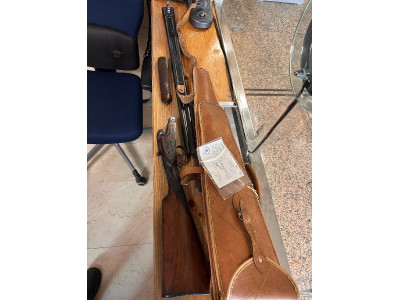 Escopeta paralela en buen uso