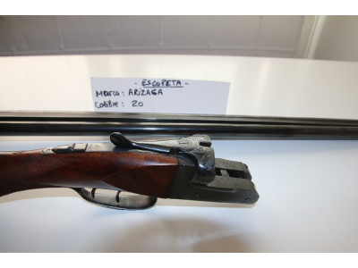 Escopeta paralela marca FN Gaspar ARIZAGA, calibre 20