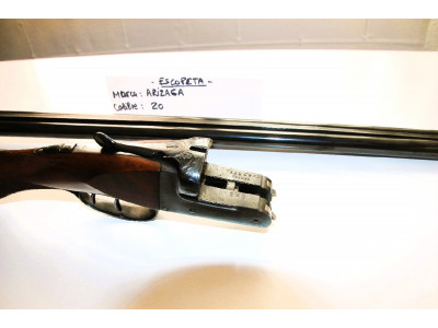 Escopeta paralela marca FN Gaspar ARIZAGA, calibre 20