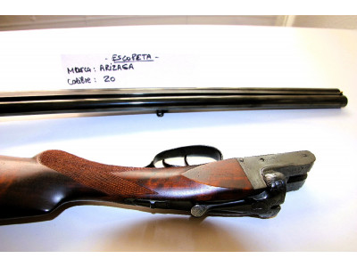 Escopeta paralela marca FN Gaspar ARIZAGA, calibre 20