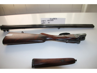 Escopeta paralela marca FN Gaspar ARIZAGA, calibre 20