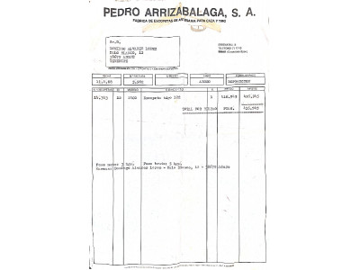 Escopeta paralela Pedro Arrizabalaga mod 2400 tipo 122 nº143