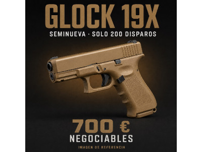 Glock 19X Coyote 9×19 – Estado Seminuevo