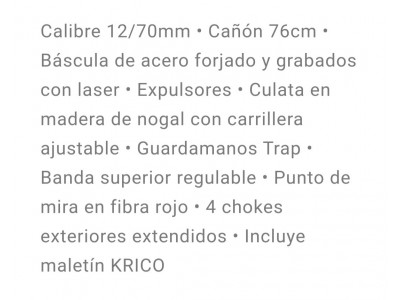 Krico DT doble trap. Con maletin de transporte incluido