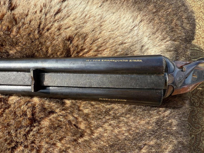 Magnífico rifle yuxtapuesto de Víctor Sarasqueta calibre 375