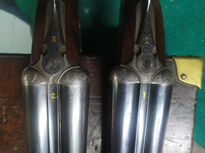 Pareja de escopetas  Inglesas Joseph Lang & Sons cal. 12