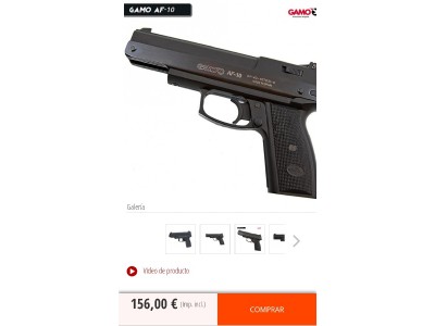 Pistola aire comprimido Gamo AF-10