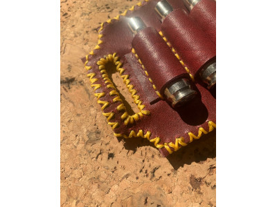 Porta Balas Artesanal de Cuero (personalizable)