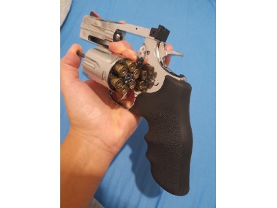 Revólver ASG Dan Wesson 715 - 2,5" Plata Co2 Plomo