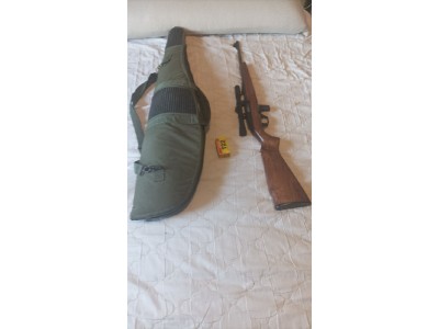 Rifle calibre 22 lr con mira telescopica