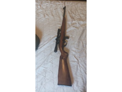 Rifle calibre 22 lr con mira telescopica