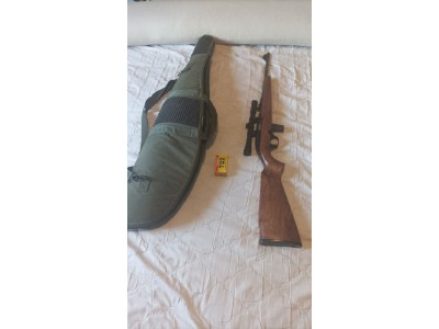 Rifle calibre 22 lr con mira telescopica