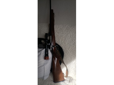 rifle de caza mayor fabricado por Santa barbar