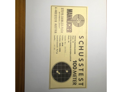 Rifle de cerrojo MANNLICHER cal. 3006 con visor Zeiss