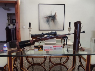 Rifle para Rececho Santa Bárbara con Visor Kahles