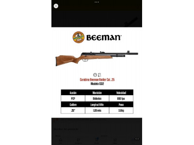 Rifle PCP Beeman Raider Cal. .25