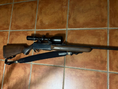 Rifle semiautomático FN Bar I y visor Schmidt  Bender