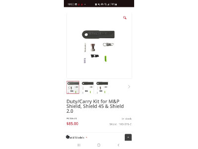 Smith & Wesson MP 9mm Shield plus