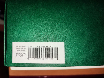 Swarovski Z6i 2-12x50 Segunda Generación