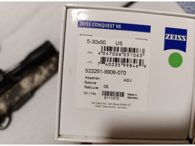 Tikka T3x Lite Veil Wideland + Zeiss V6 6-30x50 Se ven