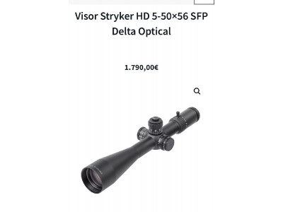 Visor Delta Stryker HD 5-50x56 de 34 mm