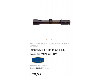 Visor Khales helia csx 1'5 a 6 x42.