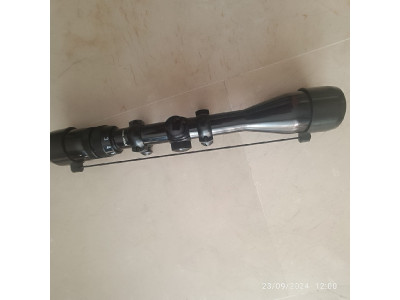 Visor SHIN-HAN 3X-9X, 40 waterproof+ funda rigida cuero