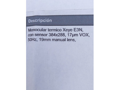 Visor xeye E3N sensor 384x288