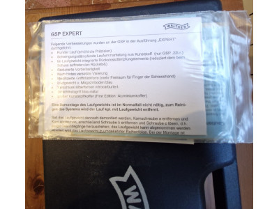 Walther GSP Expert Calibre 32 & 22 Nueva Sin Estrenar