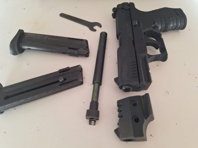 Walther P22 maletin combo dos cañones. 22mm