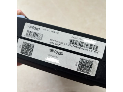 Walther PDP steel frame full size 5" 2025 + 3 cargadores