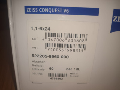 Zeiss conquest v6 1,1-6 x24