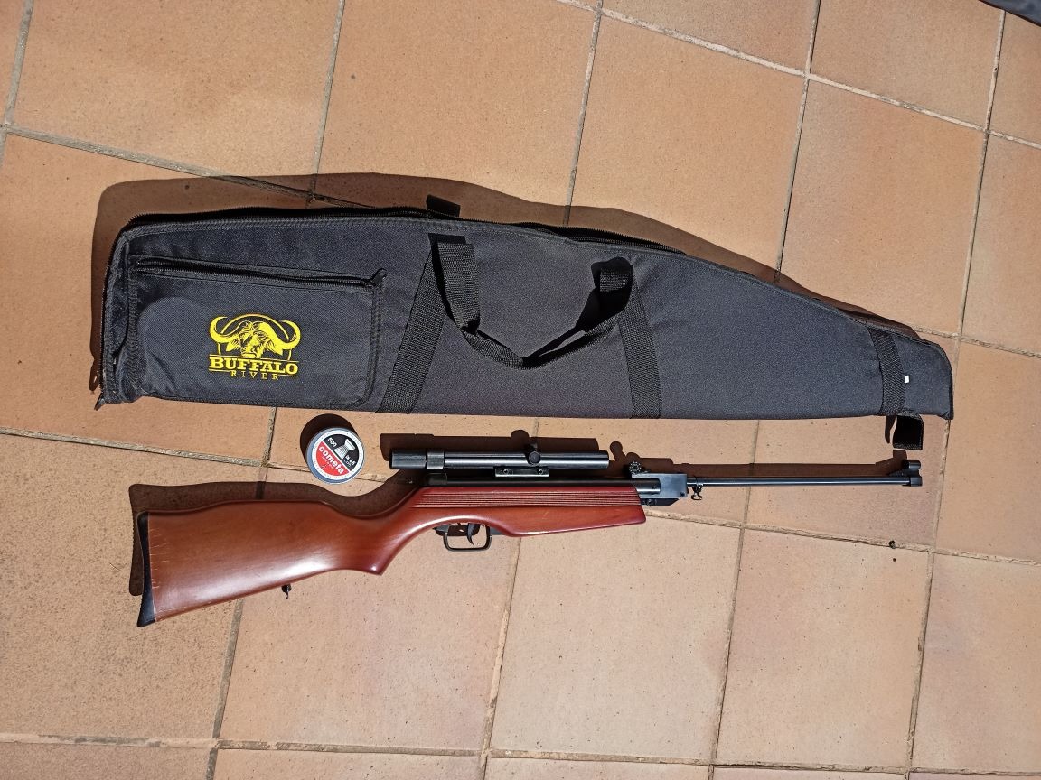 Carabina Gamo Expo S con funda, balines y dianas Snowpeak