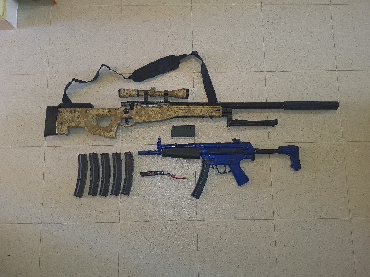 Pack airsoft 3 armas