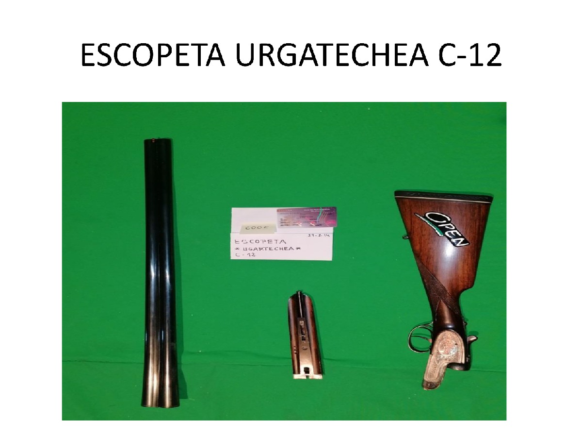 Escopeta Ignacio Ugartechea Calibre 12 Modelo C75E