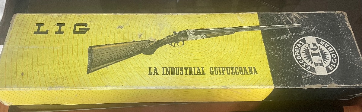Escopeta Paralela LIG Calibre 12 Caja Original