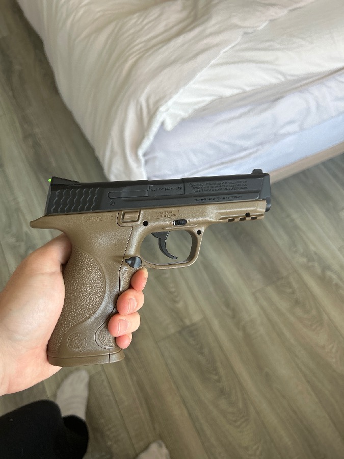 Pistola de aire comprimido Smith & Wesson M&P (sin cápsula de aire)