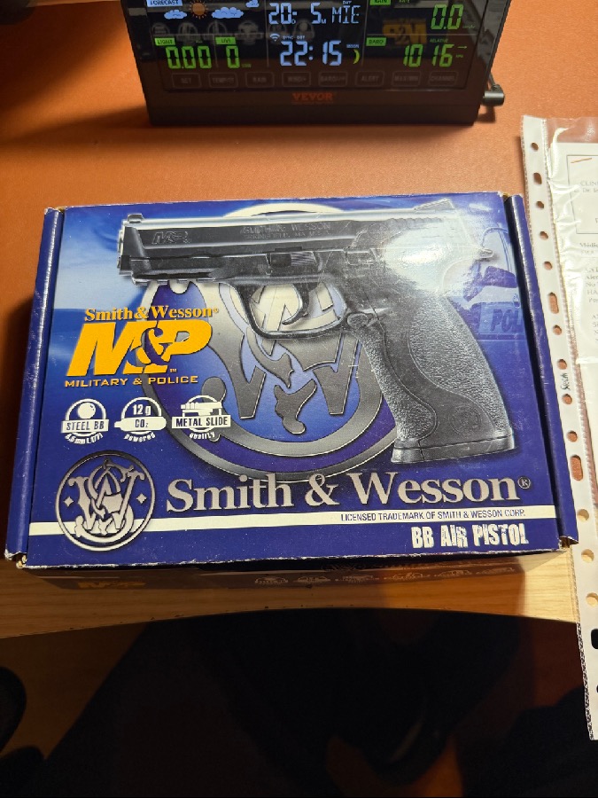 Pistola de bolas de acero 4,5mm Smith & Wesson