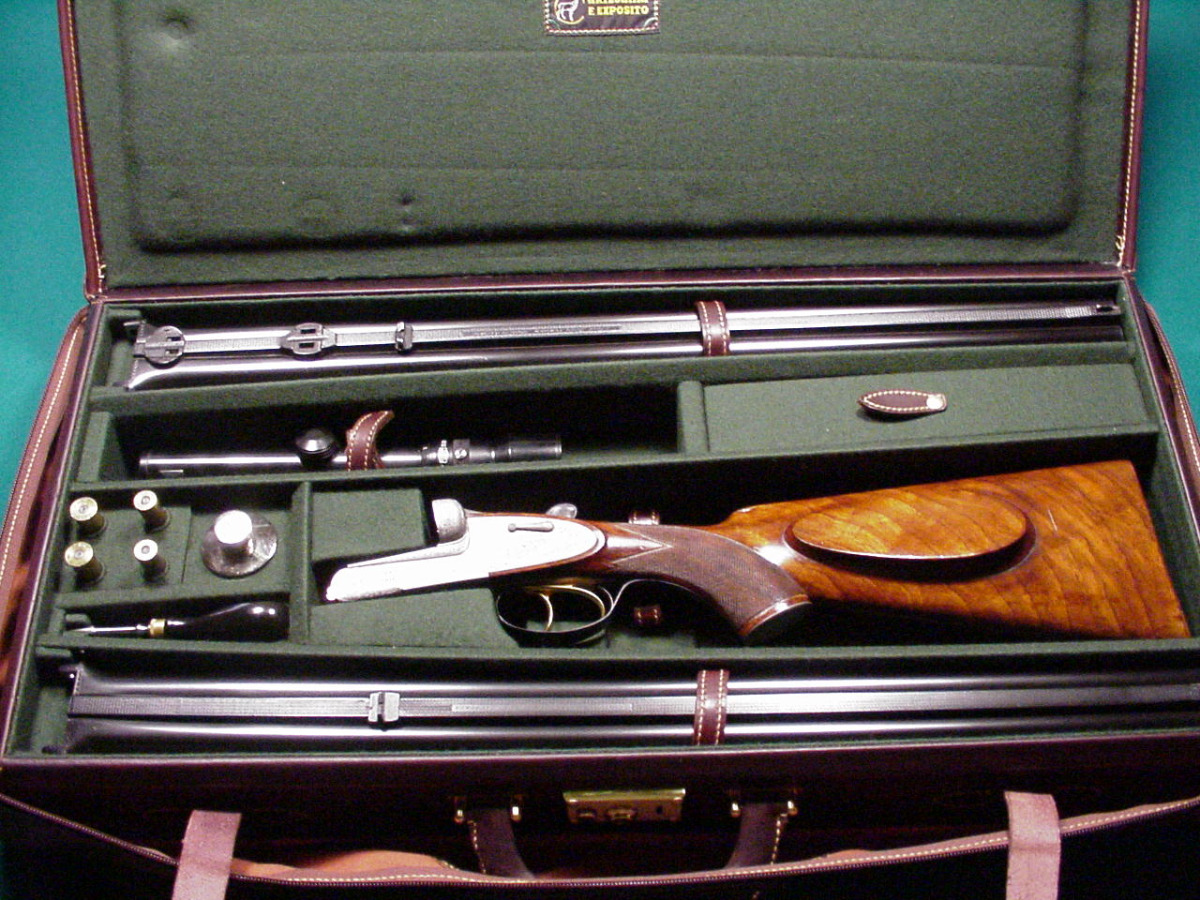 Rifle Express SxS de caza mayor, marca Anton Sodia