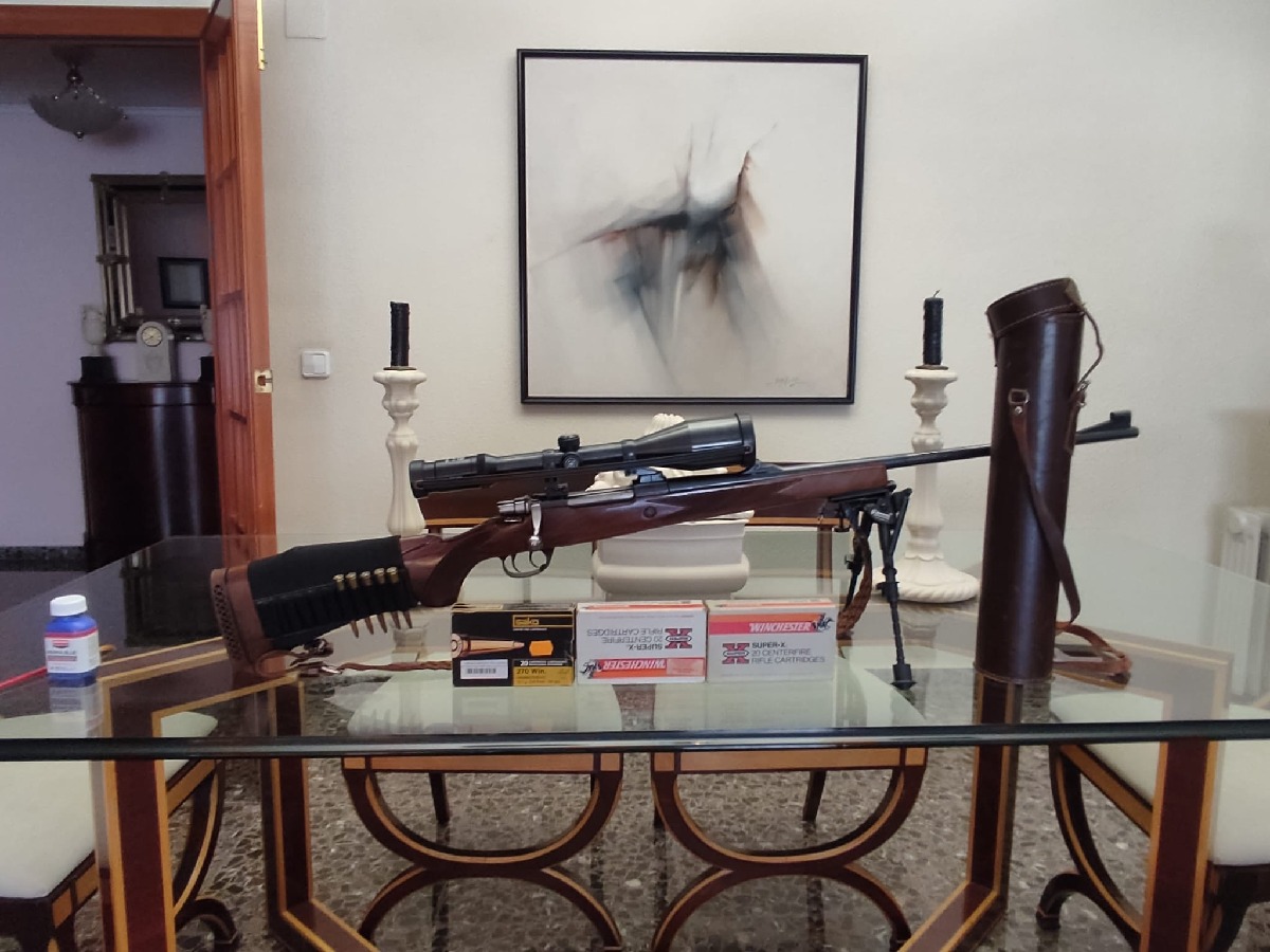 Rifle para Rececho Santa Bárbara con Visor Kahles