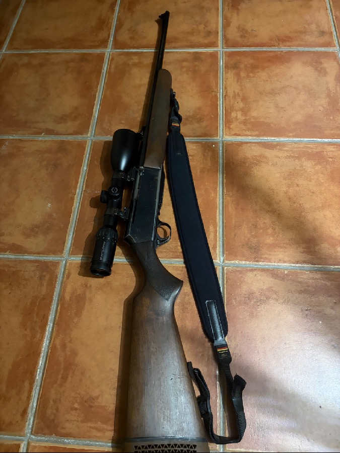 Rifle semiautomático FN Bar I y visor Schmidt Bender
